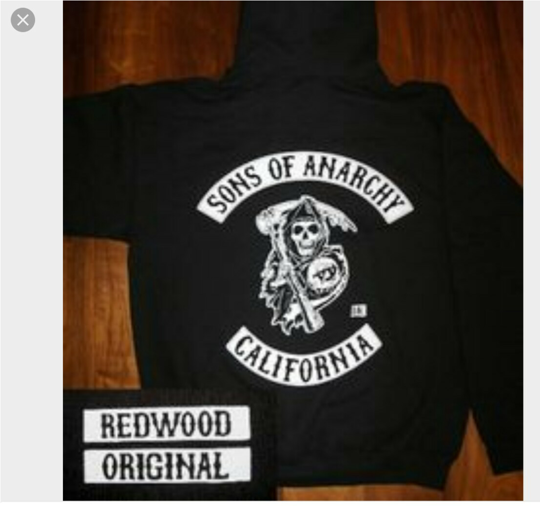 Sons Of Anarchy Zip Hooded Sweatshirt - Paul Jhon Vasquez Son Of Anarchy (1200x1200), Png Download