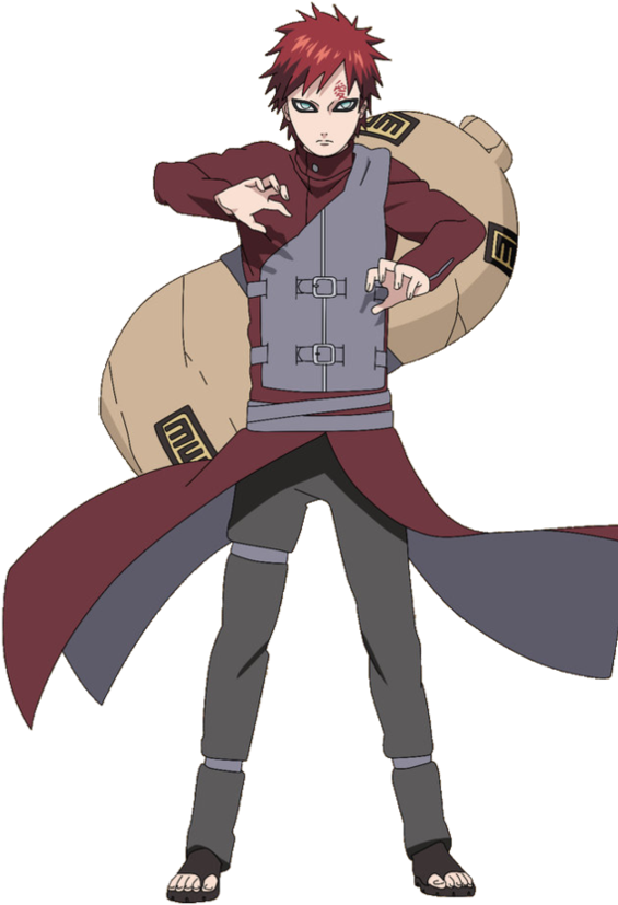 Picture - Gaara Render Png (567x887), Png Download