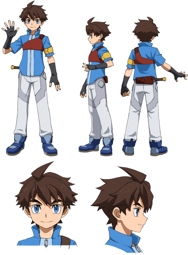 Mikami Riku - Riku Gundam Build Divers (740x950), Png Download