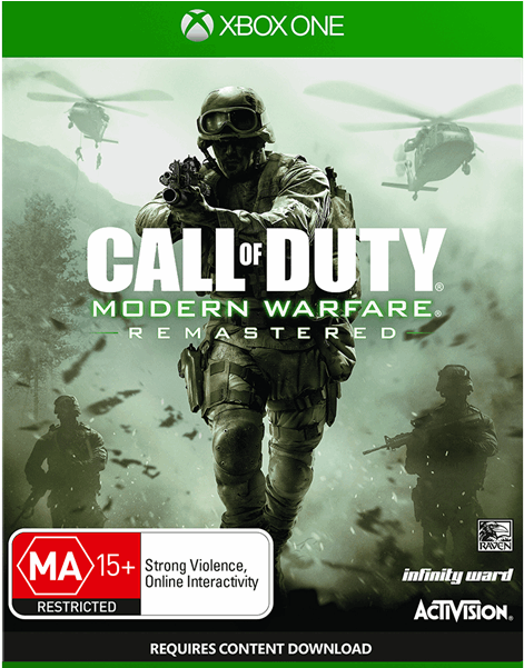 1 Of - Activision Cod Modern Warfare Remastered Xbox One Game (600x600), Png Download
