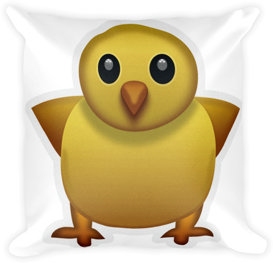 Front Facing Baby Chick - Icono Whatsapp Pollito Png (1000x1000), Png Download