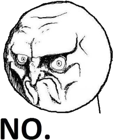 Los Memes Y Sus Caras En Hd - No Meme Face Gif (411x491), Png Download
