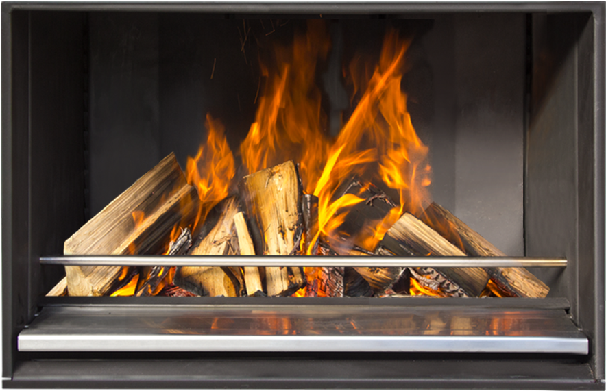 Frameless Fireplace Mode - Fireplace (1600x575), Png Download