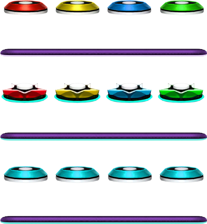 Figure's Rock Band Stuff Post - Rock Band Notes Png (680x816), Png Download