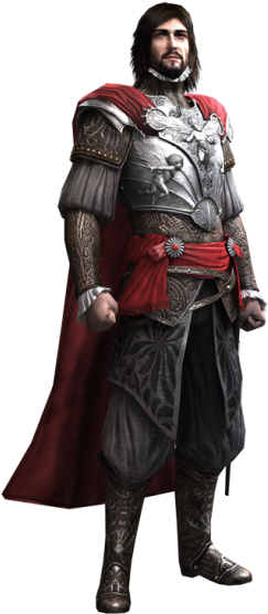 Assassin's Creed - Brotherhood - Cesar Borgia Assassin's Creed Brotherhood (250x589), Png Download