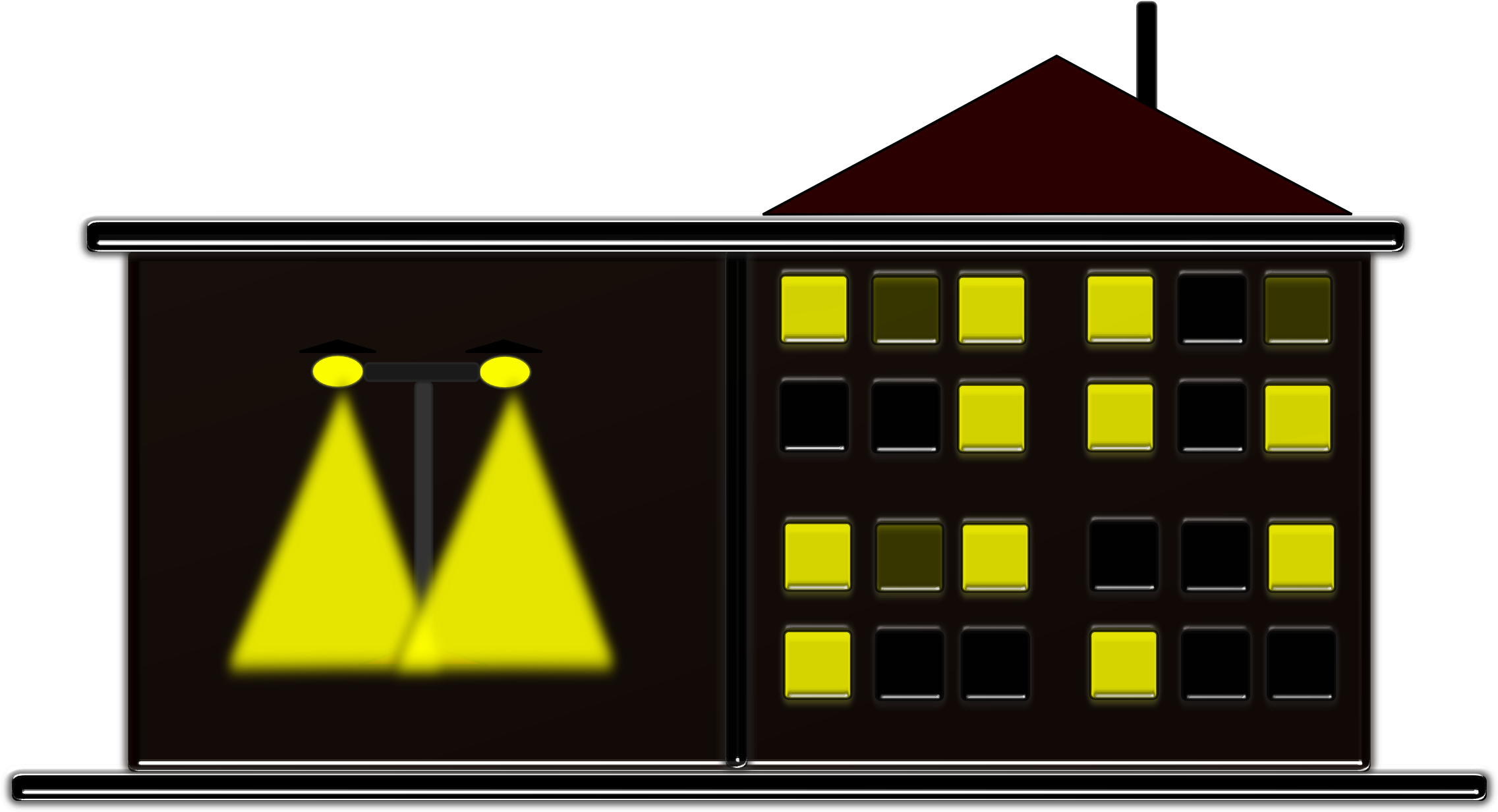 Old Building Render - Hotel (3356x1740), Png Download