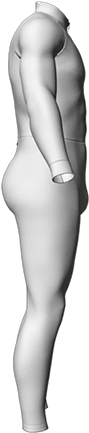 Template Download - Mannequin (386x440), Png Download