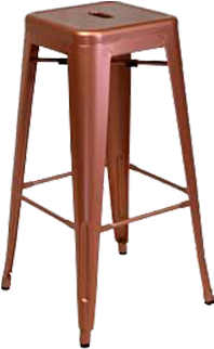 Tolix Barstool - Design Tree Home Bar Stool Size: 30" H X 17.5" W X (500x500), Png Download