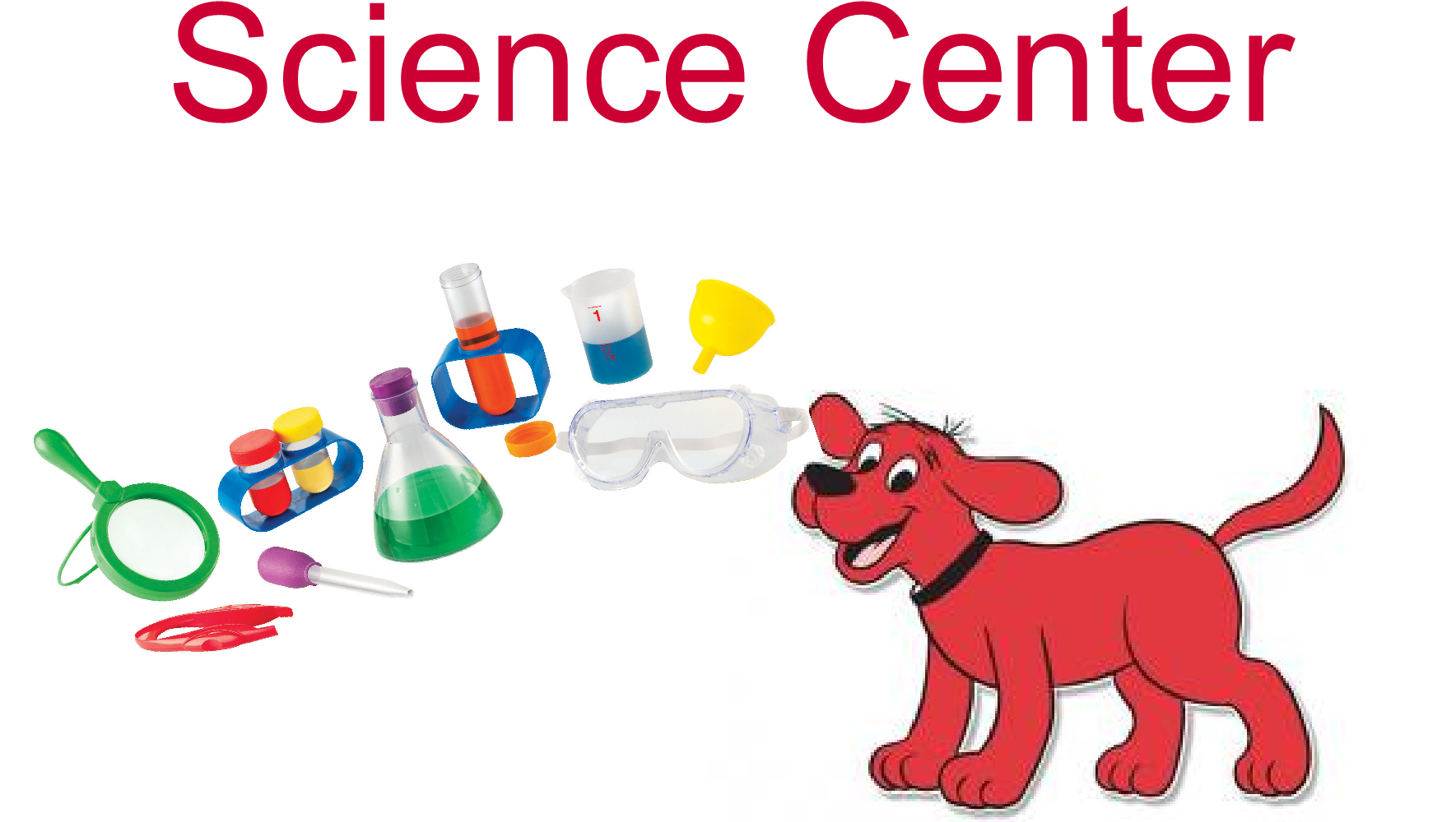 Science Center Sign I Am Using Clifford The Big Red - Learning Resources Science Lab Set (1800x1200), Png Download