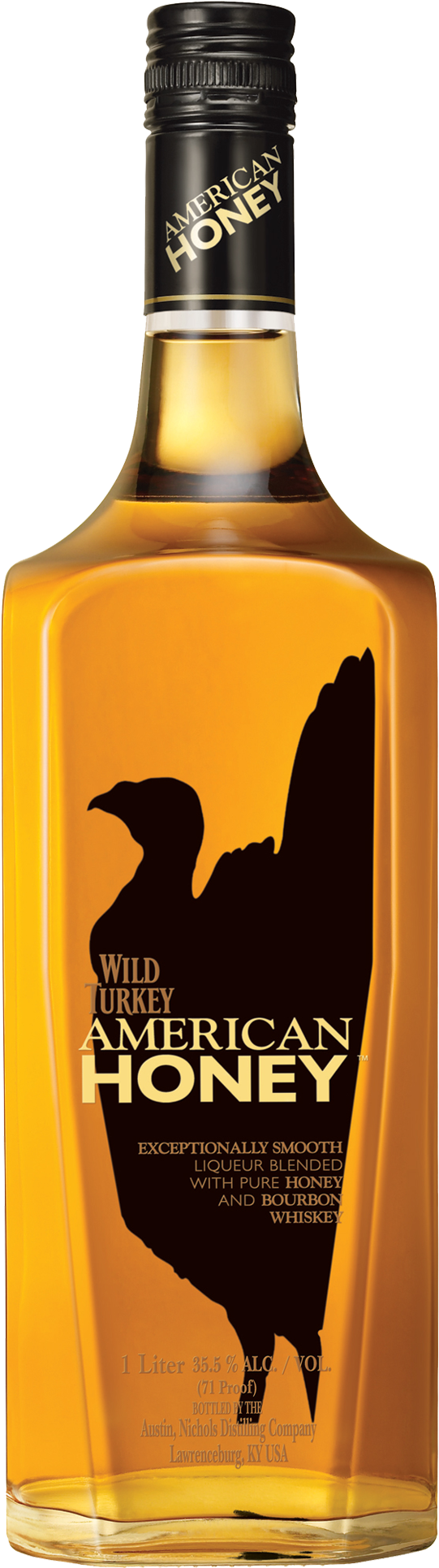Wild Turkey American Honey Liqueur 1l - Wild Turkey American Honey 700ml (1600x2000), Png Download