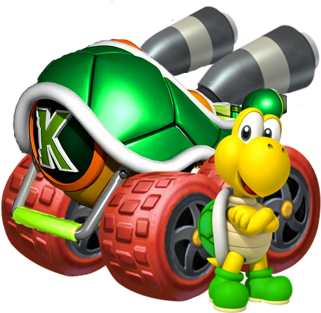 Koopa Troopa By Trainguy64 On Deviantart - Koopa Kart (504x460), Png Download