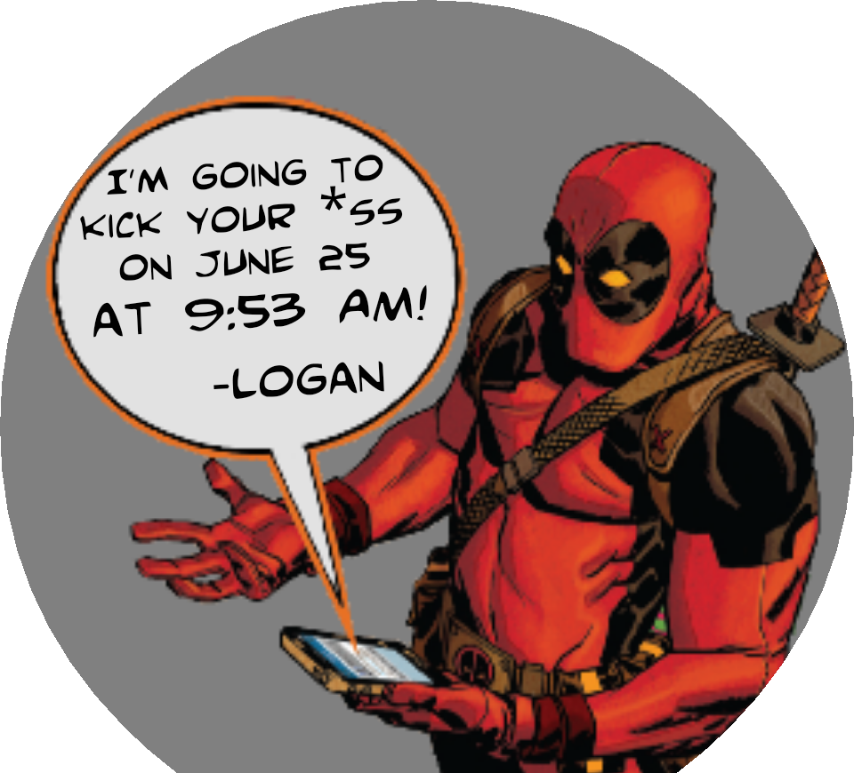 [watchface] Deadpool - Deadpool (960x870), Png Download