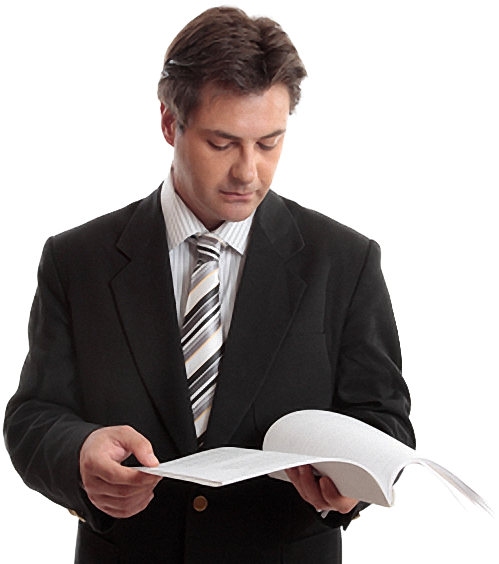 When You Need Facts - Man Reading Book Png (516x566), Png Download