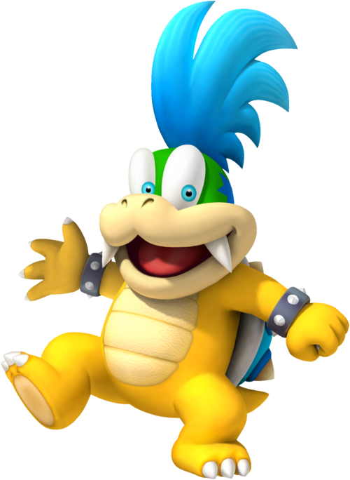The Nintendo Wiki - Larry Koopa New Super Mario Bros 2 (500x684), Png Download