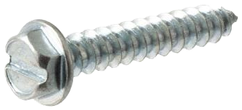 #14 X 3/4 Slotted Drive Hex Head Sheet Metal Screw - 100 Qty: #8 X 3/4 Inch Hex-head Type-a Zinc-plated (500x500), Png Download