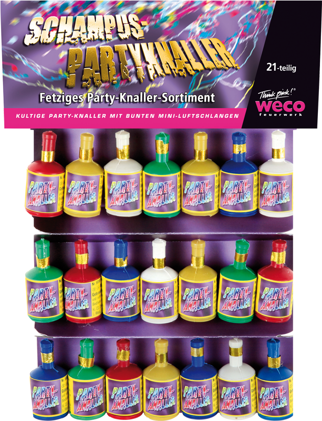 Party Poppers - Schampus-party-knaller - Weco (900x900), Png Download