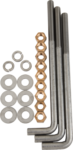 12183 Screw 5/8 11 X 12 Stainless Steel J Bolt Anchor - Screw (244x500), Png Download