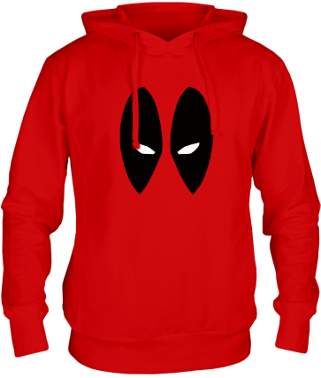 Толстовка Deadpool Face Цвет Красный - Tolstoy Shirt (380x440), Png Download