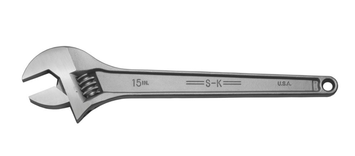 15" Adjustable Wrench - Sk Tools - Made In The Usa Sk8015 Adjustable Wrench (700x560), Png Download