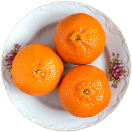 Free Png Juicy Tangerine Fruits On White Plate Png - Tangerine (480x482), Png Download
