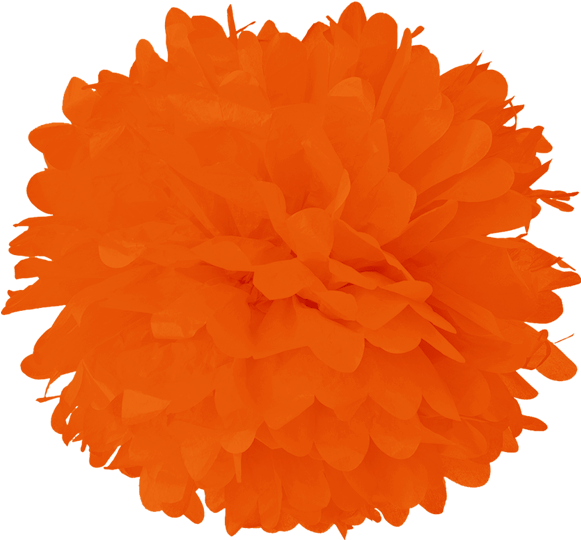 Tangerine Tissue Pom Poms - Turquoise Blue 15 Inch Tissue Paper Flower Pom-pom (600x582), Png Download