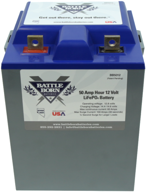 Battle Born 50 Ah 12v Lifepo4 Deep Cycle Battery - Battle Born Batteries, Bb10012, 100 Ah Lifepo4 Battle (1024x1024), Png Download
