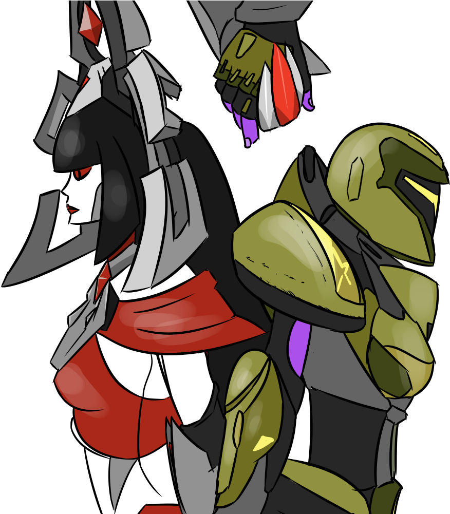 Mediai Drew A Picture Of Ambra And Galilea Together - Battleborn Galilea X Ambra (891x1000), Png Download