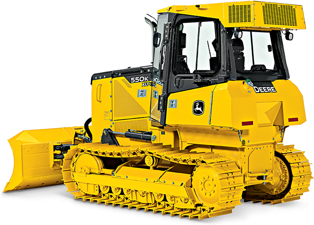 John Deere Crawler Dozer 550k - John Deere 550 Crawler Bulldozer (642x462), Png Download