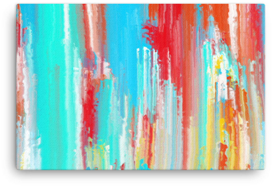 Colorful Abstract Painting Brush Stroke - Brush Abstract Art Painting (1000x1000), Png Download