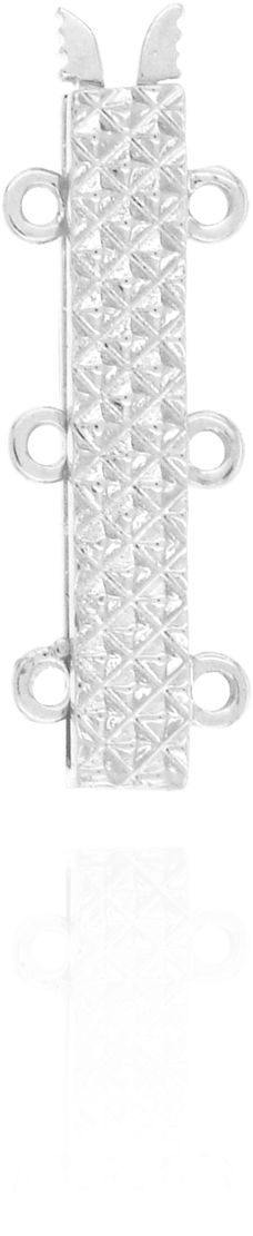 Bayonet Pearl Clasps With Filigree - Silver (1500x1500), Png Download