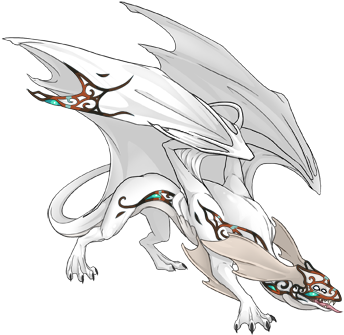Filigree Mmirror - Okami Dragon (350x350), Png Download