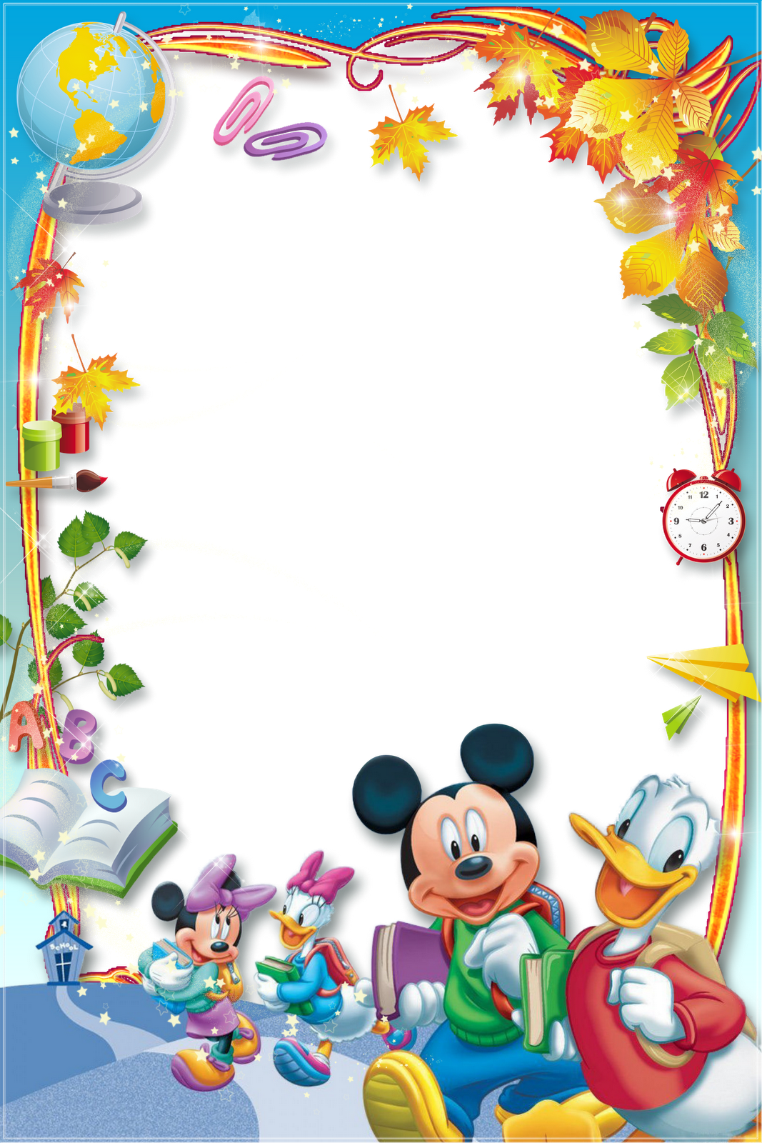 Disney Photo Frames, Disney Frames, School Frame, Clips, - Disney Cross Stitch Collection [book] (1067x1600), Png Download
