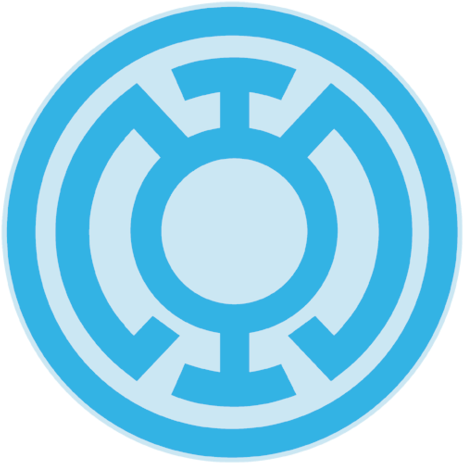 Green Lantern Blue Symbol Youth T Shirt - Blue Lantern Corps Logo (600x600), Png Download