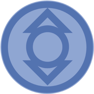 Green Lantern Indigo Symbol Juniors T-shirt - Indigo Lantern Corps Symbol (400x400), Png Download