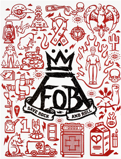 #fall Out Boy - Fall Out Boy Iphone Background (700x700), Png Download