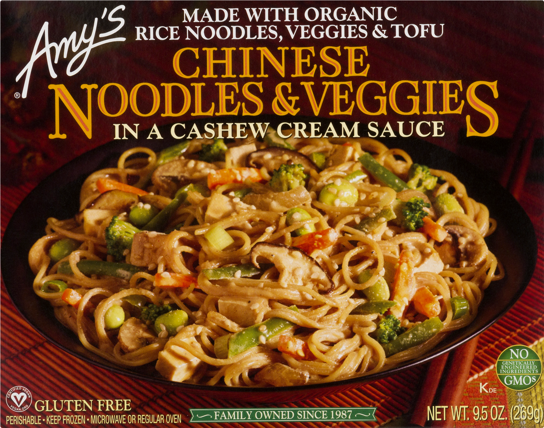 Amy's Kitchen Chinese Noodles & Veggies In A Cashew - Amy's Kitchen Amy's Chinese Noodles & Veggies (1800x1800), Png Download
