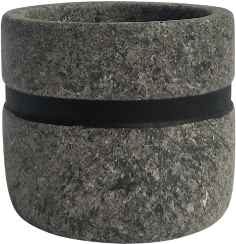 Stone Planter Black Stripe 10cm - Bangle (500x500), Png Download