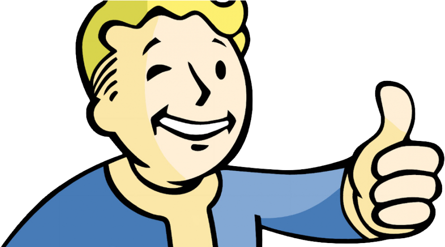 Clipart Of Vault And Fall Out Boy - Fallout 4 Pip Boy Character (1000x500), Png Download