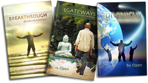 Book Trilogy Blank Background - 5gateways: A Profound Spiritual Routemap 2015 By Open (640x360), Png Download