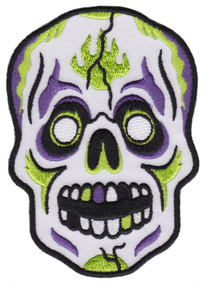 Sourpuss Skull Mask Patch - Skull (400x400), Png Download