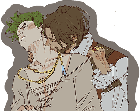 Whatever Complaint Genji Was Going To Utter, Dies In - Genji & Jesse (477x380), Png Download