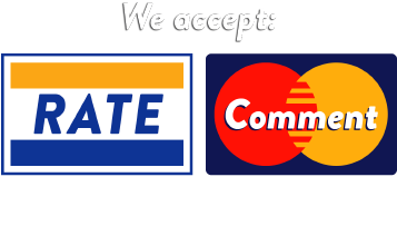 Rate And Comment, Thanks - Visa / Mastercard Decal / Sticker (600x274), Png Download
