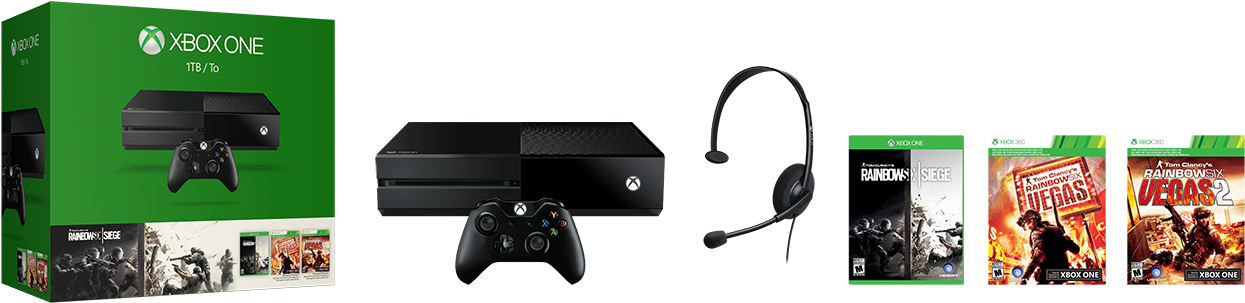 Xboxone 1tbconsole Rainbow6siege Us Can Groupshot Rgb - Xbox One Name Your Game Bundle Games (1300x343), Png Download