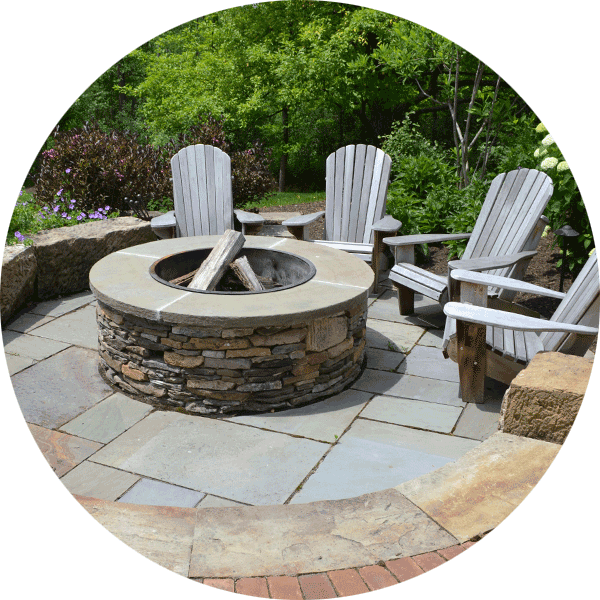 Patio Fire Pit - Water Feature (600x600), Png Download