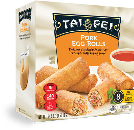 Productdetail-apps 0007 Taipei Bag Potsticker Chicken - Tai Pei Egg Rolls, Pork - 24 Oz (516x513), Png Download
