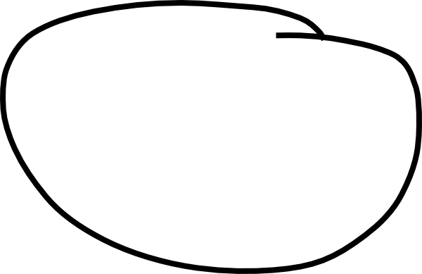 Circle Hand Drawn Png (600x389), Png Download