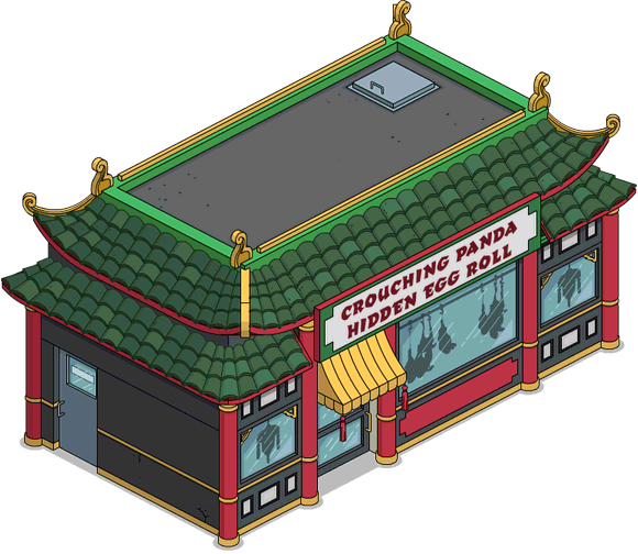 Crouching Panda Hidden Egg Roll Donut Price - Egg Roll (580x504), Png Download