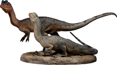 Dilophosaurus Maquette - Dilophosaurus Transparent (480x269), Png Download