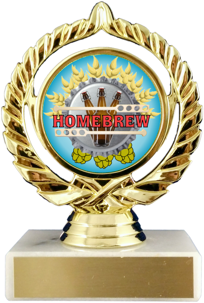 Homebrew Logo Trophy On Marble - Marble (689x1024), Png Download