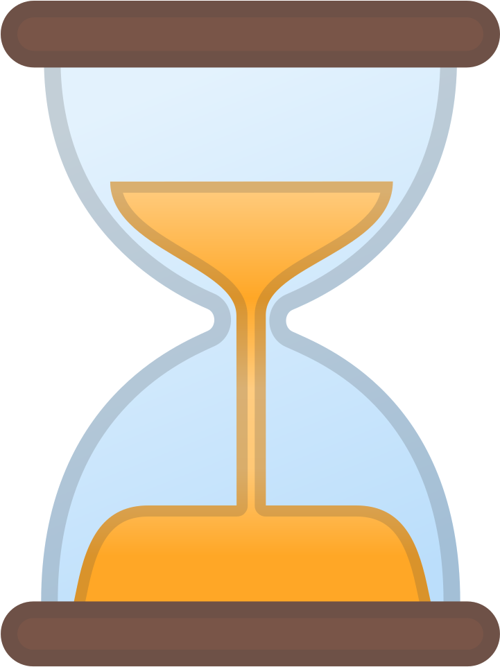 Download Svg Download Png - Hourglass Not Done Emoji (1024x1024), Png Download